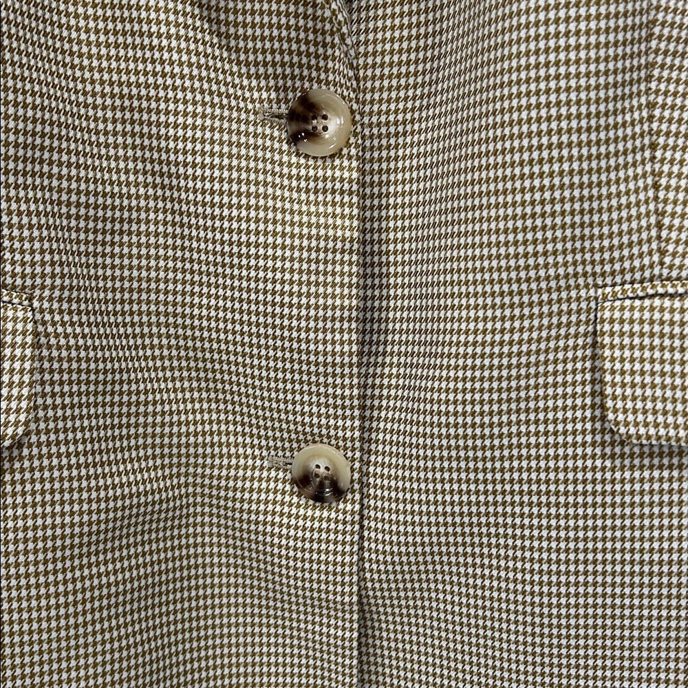 Anthropologie Mare Mare Oversized Houndstooth Dark Academia School Girl Blazer M - Picture 5 of 10